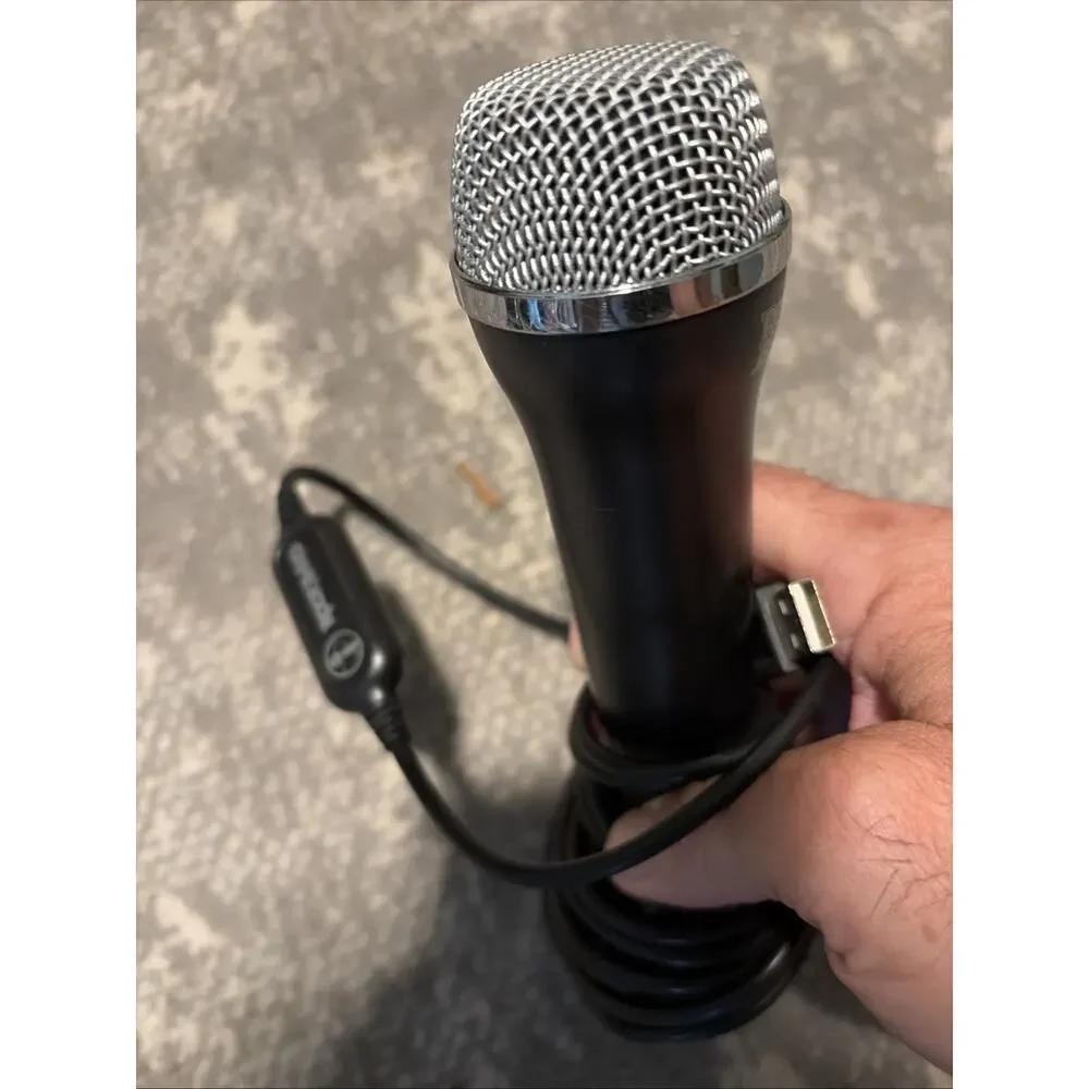 Rock Band Logitech USB Wired Microphone Model E-UR20 Xbox 360 PS2 PS3 Wii WORKS